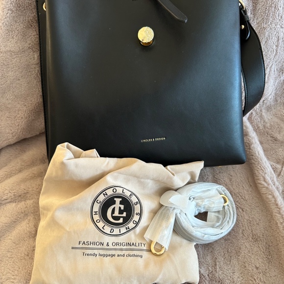 Genuine Leather Designer Tote - Picture 2 of 6